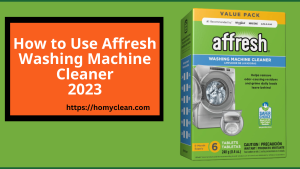 Use Affresh Washing Machine Cleaner