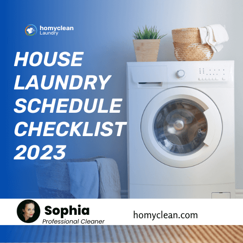 house laundry schedule checklist