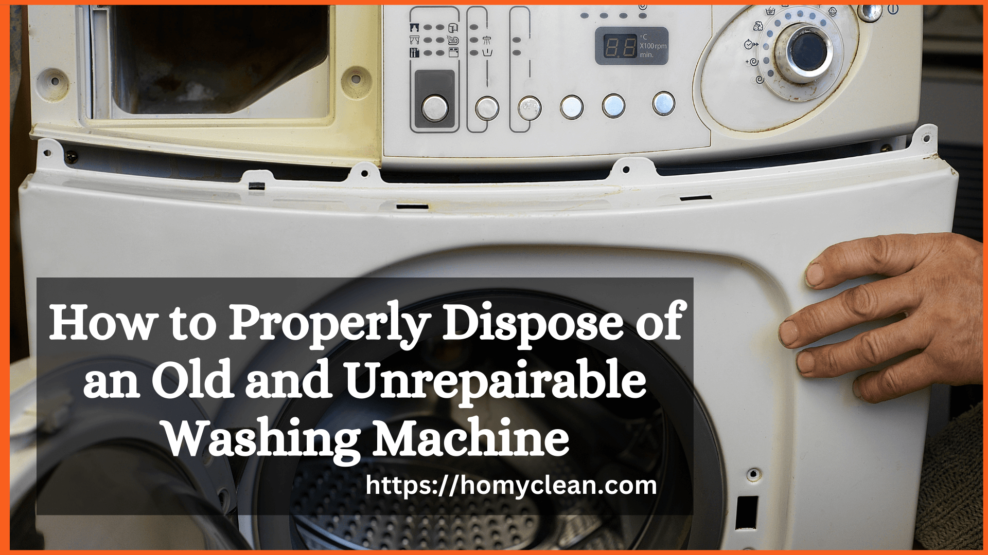 How to Dispose of an Old and Unrepairable Washing Machine ( 4 Steps )