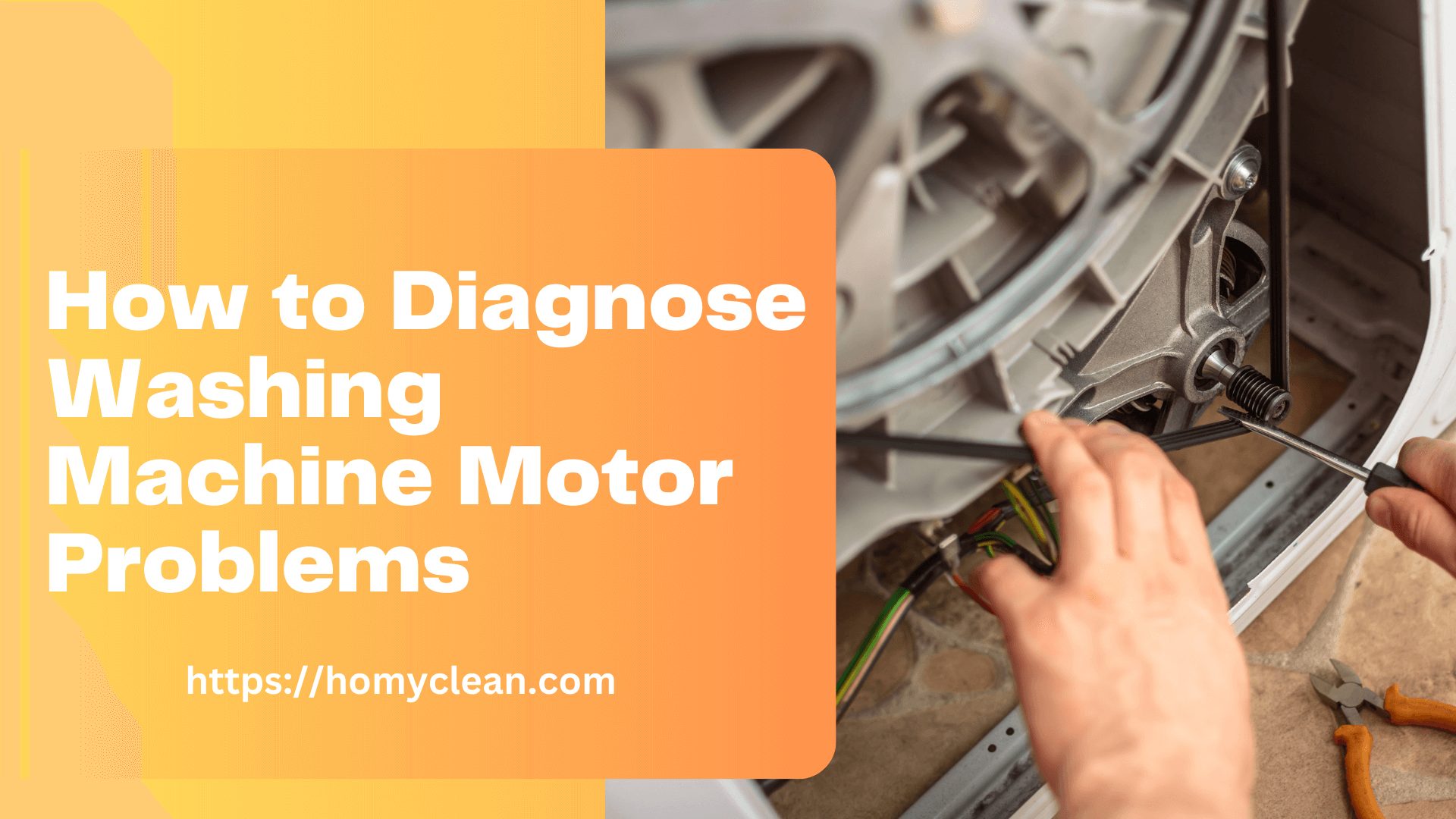 How to Diagnose Washing Machine Motor Problems