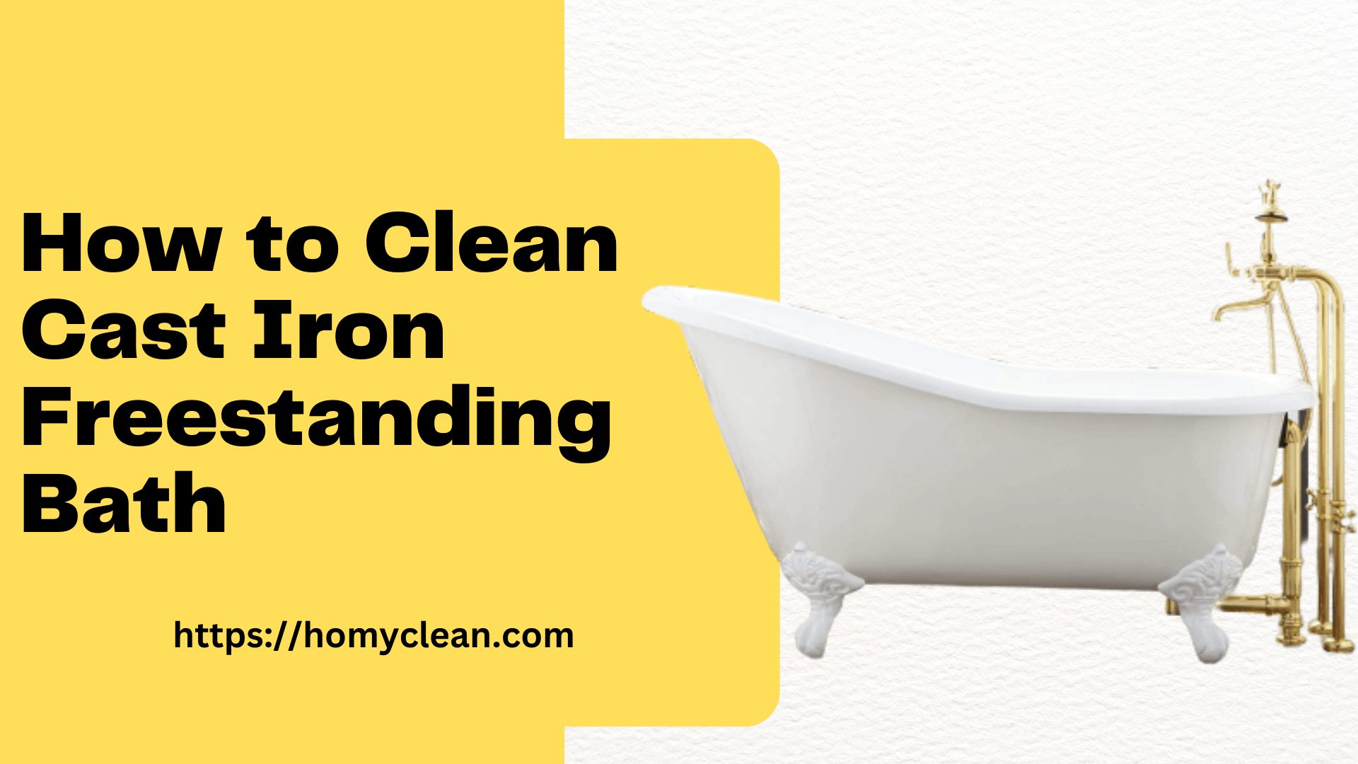 How to Clean Cast Iron Freestanding Bath
