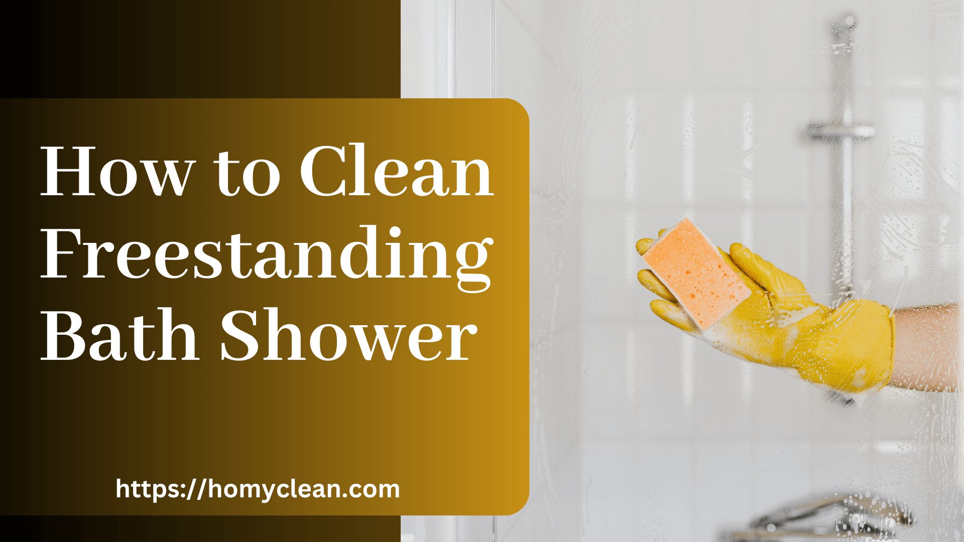 How to Clean Freestanding Bath Shower