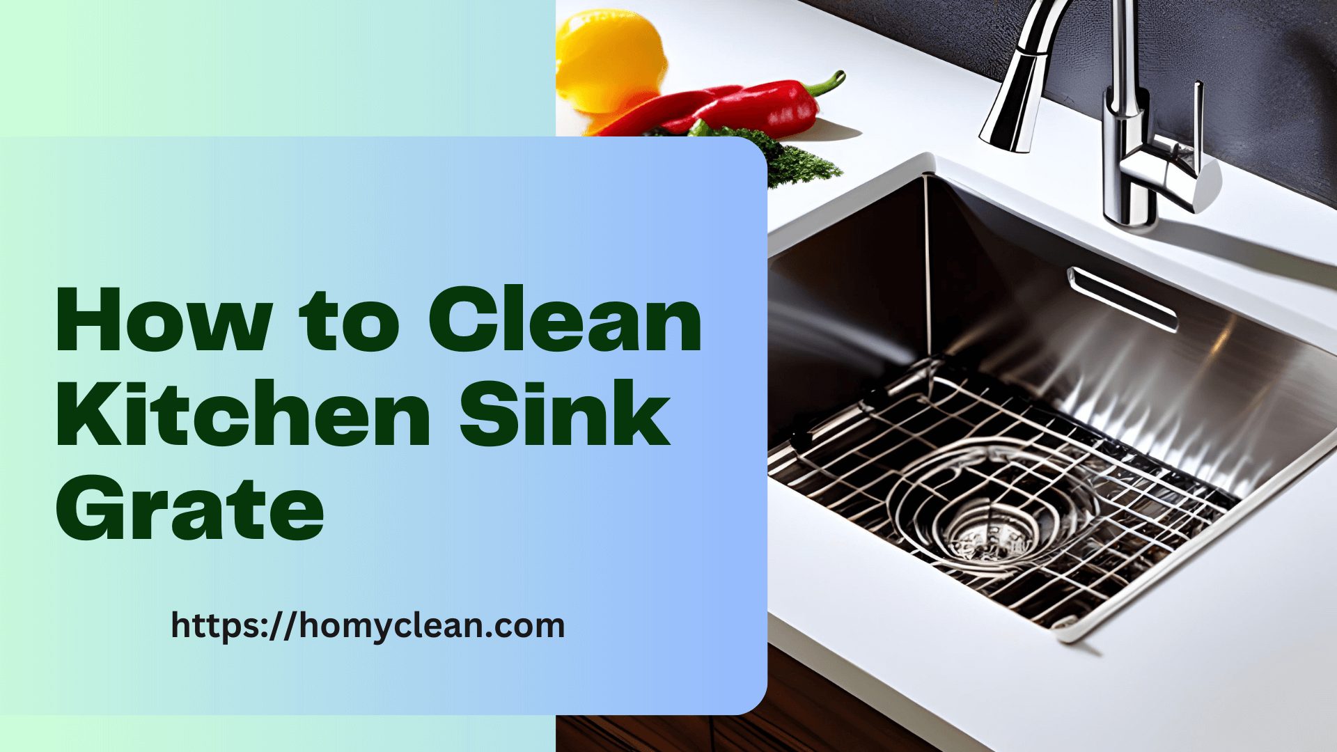 How to Clean Kitchen Sink Grate