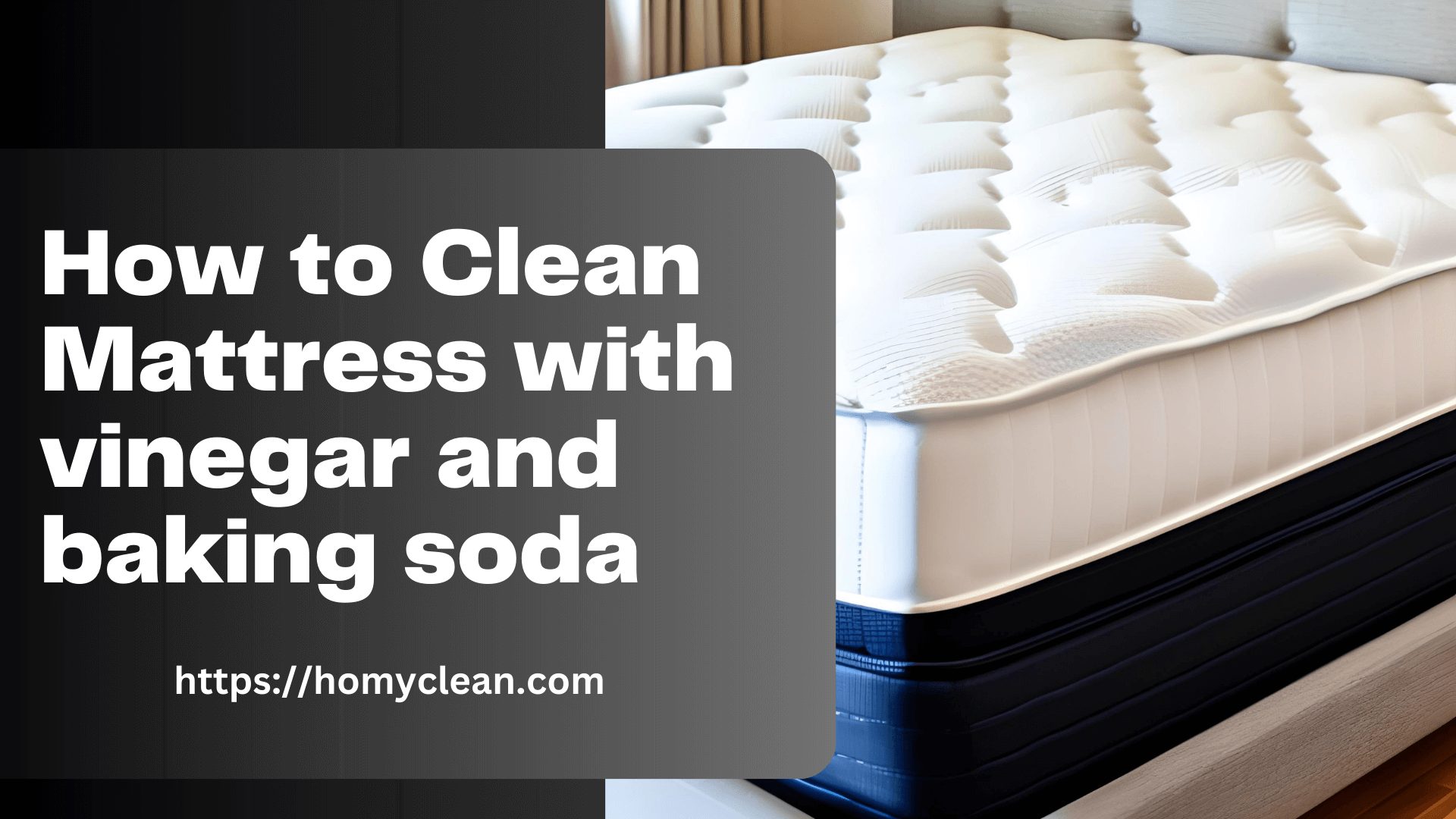 How to Clean Mattress with vinegar and baking soda