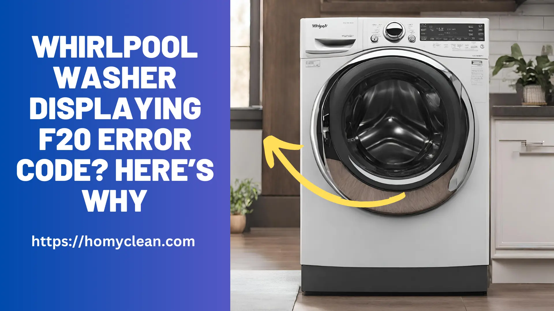 Whirlpool Washer Displaying F20 Error Code? Here’s What You Need to Know