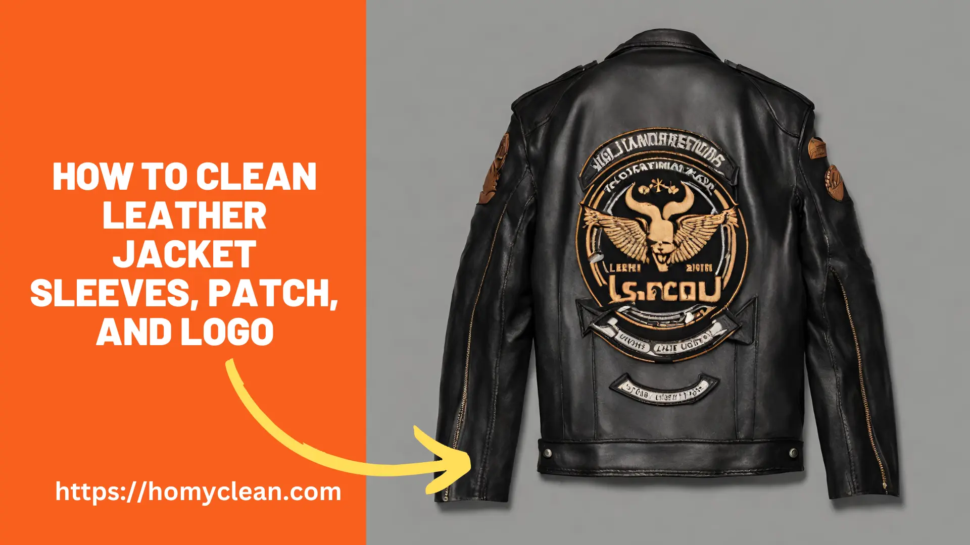 How to Clean Leather Jacket Sleeves, Patch, and Logo